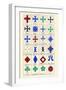 Heraldic Crosses-Hugh Clark-Framed Art Print