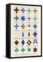 Heraldic Crosses-Hugh Clark-Framed Stretched Canvas