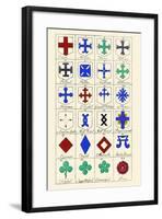 Heraldic Crosses-Hugh Clark-Framed Art Print