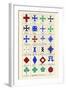 Heraldic Crosses-Hugh Clark-Framed Art Print