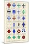 Heraldic Crosses-Hugh Clark-Mounted Art Print