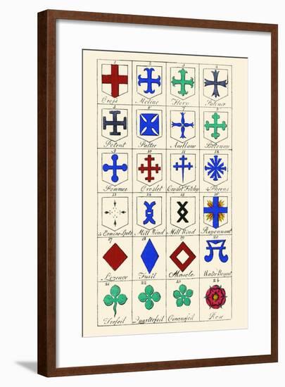 Heraldic Crosses-Hugh Clark-Framed Art Print