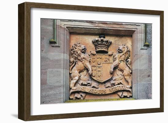 Heraldic Symbol on Front Door, Scone Palace-null-Framed Giclee Print