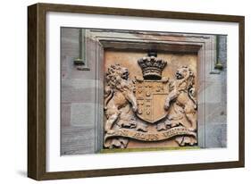 Heraldic Symbol on Front Door, Scone Palace-null-Framed Giclee Print