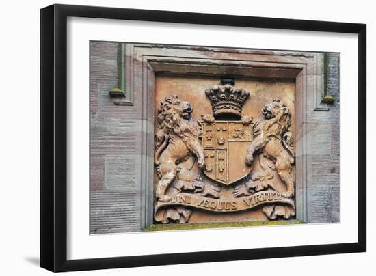 Heraldic Symbol on Front Door, Scone Palace-null-Framed Giclee Print