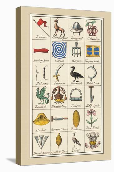 Heraldic Symbols: Banner and Cameleopard-Hugh Clark-Stretched Canvas