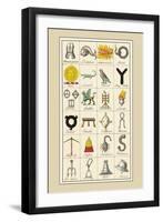 Heraldic Symbols: Breast Plate and Dolphin-Hugh Clark-Framed Art Print