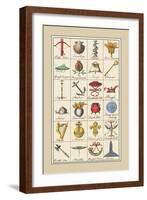 Heraldic Symbols: Crossbow and Escallop-Hugh Clark-Framed Art Print