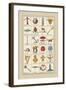 Heraldic Symbols: Crossbow and Escallop-Hugh Clark-Framed Art Print