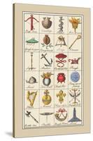 Heraldic Symbols: Crossbow and Escallop-Hugh Clark-Stretched Canvas