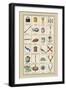 Heraldic Symbols: Padlock and Copper-Hugh Clark-Framed Art Print