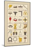 Heraldic Symbols: Wool Card and Jersey Comb-Hugh Clark-Mounted Art Print