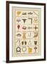 Heraldic Symbols: Wool Card and Jersey Comb-Hugh Clark-Framed Art Print