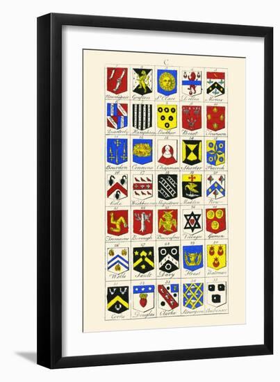 Heraldry - Blazonry-Hugh Clark-Framed Art Print