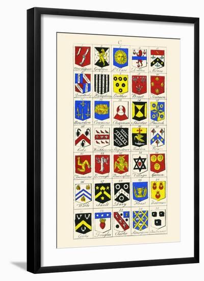 Heraldry - Blazonry-Hugh Clark-Framed Art Print