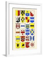 Heraldry - Blazonry-Hugh Clark-Framed Art Print