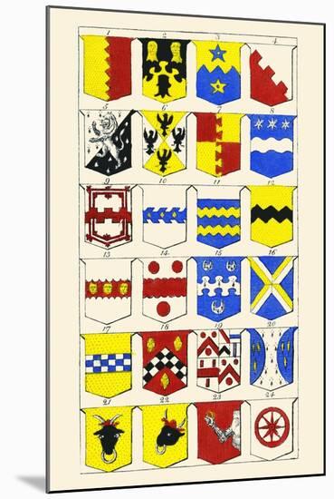 Heraldry - Blazonry-Hugh Clark-Mounted Art Print