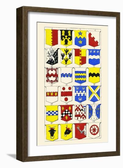 Heraldry - Blazonry-Hugh Clark-Framed Art Print