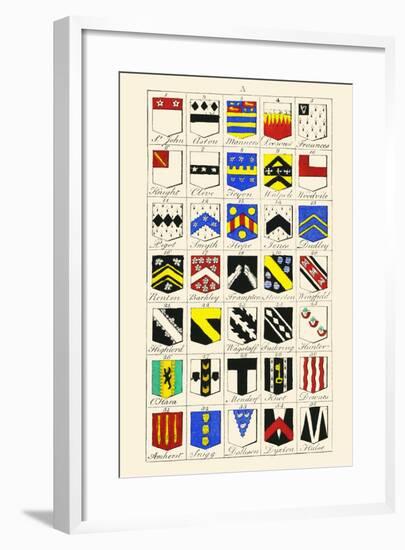 Heraldry - Blazonry-Hugh Clark-Framed Art Print