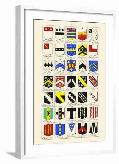 Heraldry - Blazonry-Hugh Clark-Framed Art Print