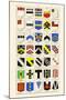 Heraldry - Blazonry-Hugh Clark-Mounted Art Print