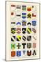 Heraldry - Blazonry-Hugh Clark-Mounted Art Print