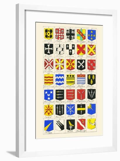 Heraldry - Blazonry-Hugh Clark-Framed Art Print