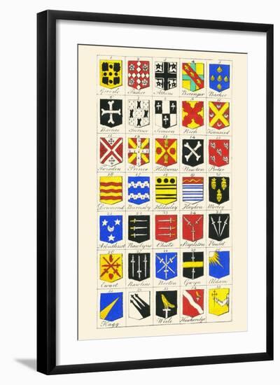 Heraldry - Blazonry-Hugh Clark-Framed Art Print