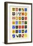 Heraldry - Blazonry-Hugh Clark-Framed Art Print