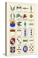 Heraldry - Charges-Hugh Clark-Stretched Canvas