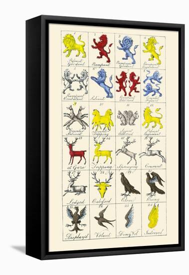 Heraldry - Charges-Hugh Clark-Framed Stretched Canvas