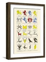 Heraldry - Charges-Hugh Clark-Framed Art Print