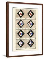 Heraldry - Hatchments-Hugh Clark-Framed Art Print