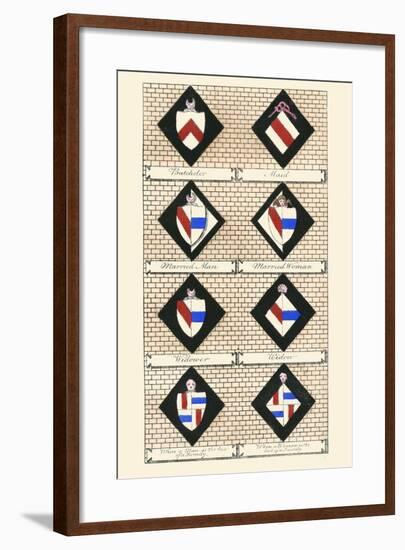 Heraldry - Hatchments-Hugh Clark-Framed Art Print