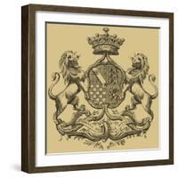 Heraldry I-Vision Studio-Framed Art Print