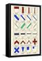 Heraldry Ordinaries-Hugh Clark-Framed Stretched Canvas