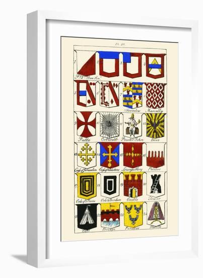 Heraldry-Hugh Clark-Framed Art Print