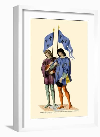 Heralds Announcing Death of Charles VI-H. Shaw-Framed Art Print