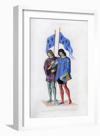 Heralds Announcing the Death of Charles VI to His Son, C1500-Henry Shaw-Framed Giclee Print