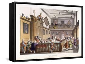 Heralds College: the Hall, from 'The Microcosm of London', 1808-1810-null-Framed Stretched Canvas