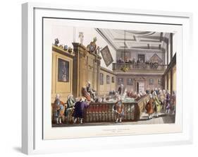Heralds College: the Hall, from 'The Microcosm of London', 1808-1810-null-Framed Giclee Print