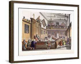 Heralds College: the Hall, from 'The Microcosm of London', 1808-1810-null-Framed Giclee Print