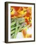Heralds of Spring: Green Asparagus and Tulips-Linda Burgess-Framed Photographic Print