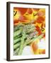 Heralds of Spring: Green Asparagus and Tulips-Linda Burgess-Framed Photographic Print