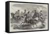 Herat Horsemen at Exercise-null-Framed Stretched Canvas