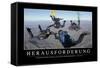 Herausforderung: Motivationsposter Mit Inspirierendem Zitat-null-Framed Stretched Canvas