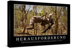 Herausforderung: Motivationsposter Mit Inspirierendem Zitat-null-Stretched Canvas