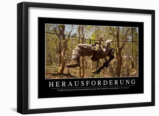 Herausforderung: Motivationsposter Mit Inspirierendem Zitat-null-Framed Photographic Print