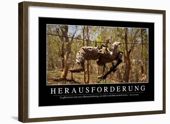 Herausforderung: Motivationsposter Mit Inspirierendem Zitat-null-Framed Photographic Print