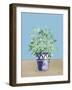 Herb Garden V White Navy-Beth Grove-Framed Art Print